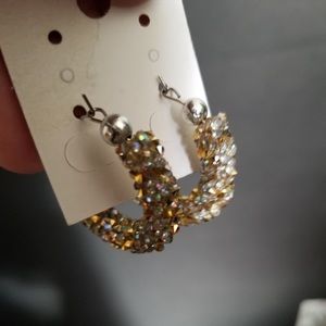 Party earrings multicolors shiny